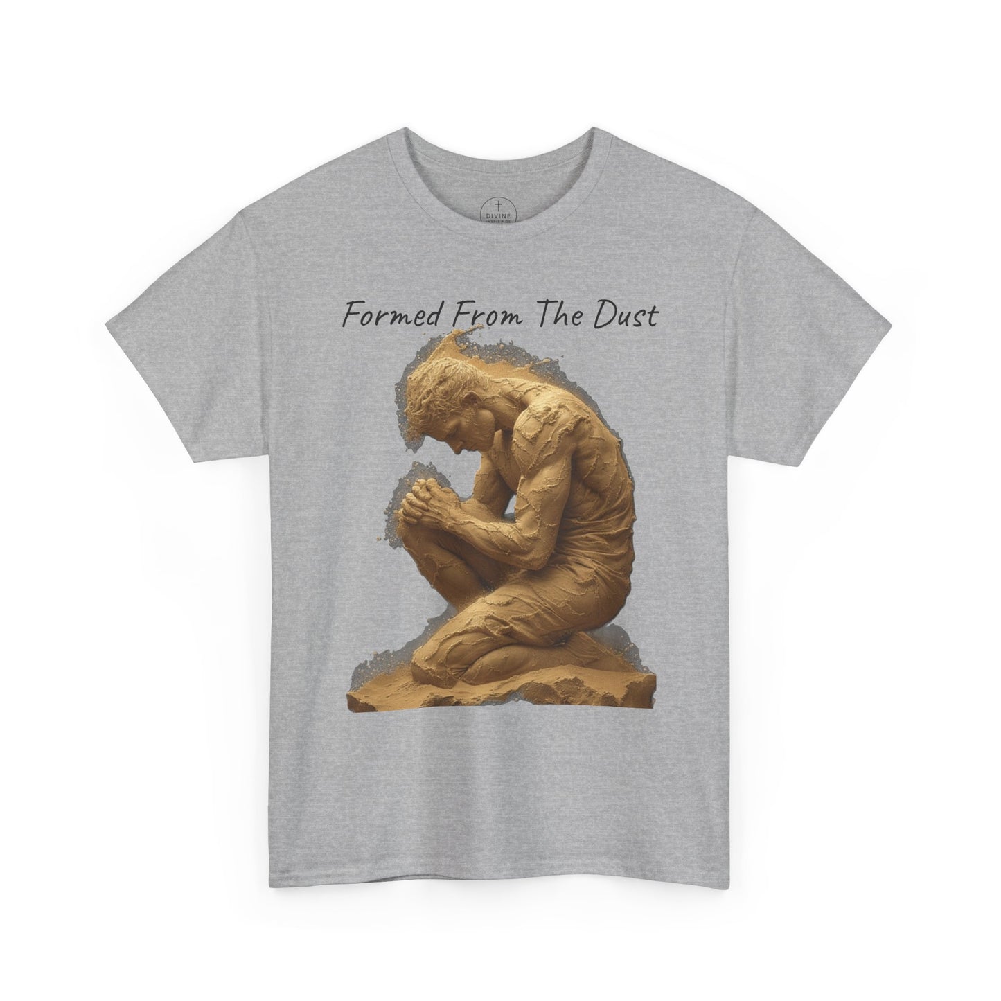 Formed from the Dust | Men’s Christian T-Shirt with Genesis 2:7 (Dark Lettering)