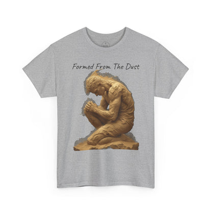 Formed from the Dust | Men’s Christian T-Shirt with Genesis 2:7 (Dark Lettering)