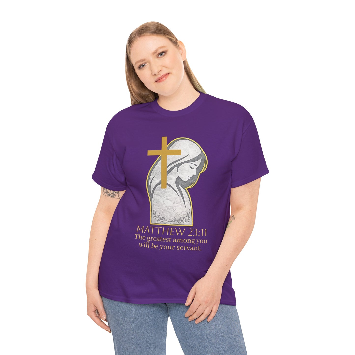 Humble Servant - Women's Christian Tee (Gold Lettering)