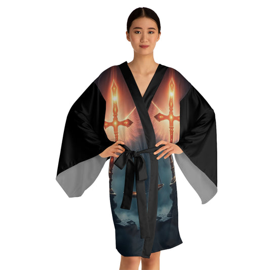 Luminous Cross Kimono Robe — Spiritually Inspired Comfort