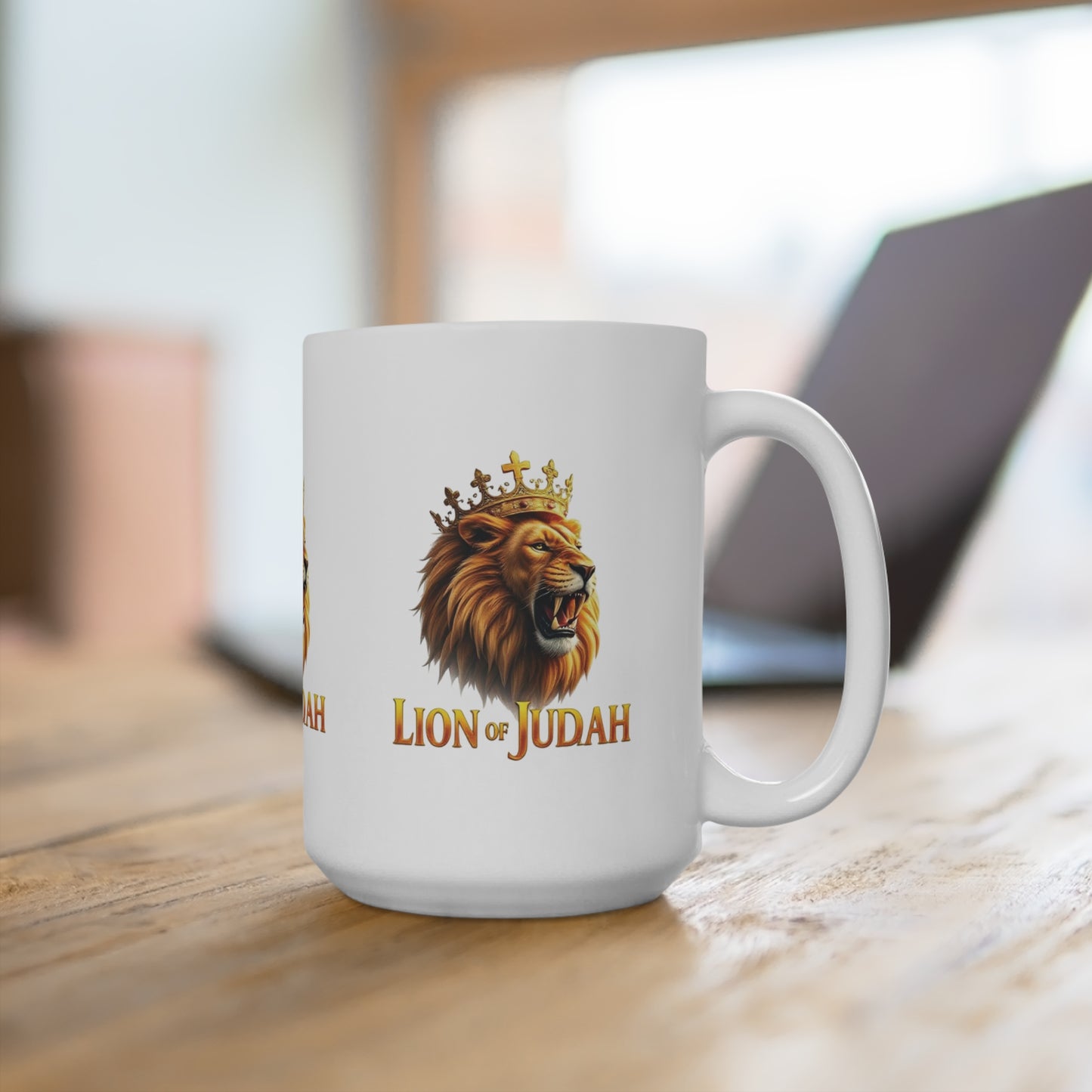 Lion of Judah Crowned Mug – Strength & Majesty in Christ
