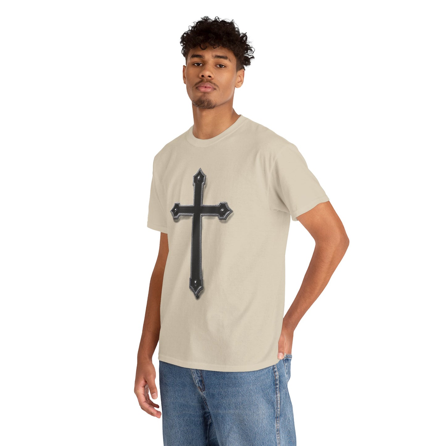 Black Cross Men’s Christian T-Shirt