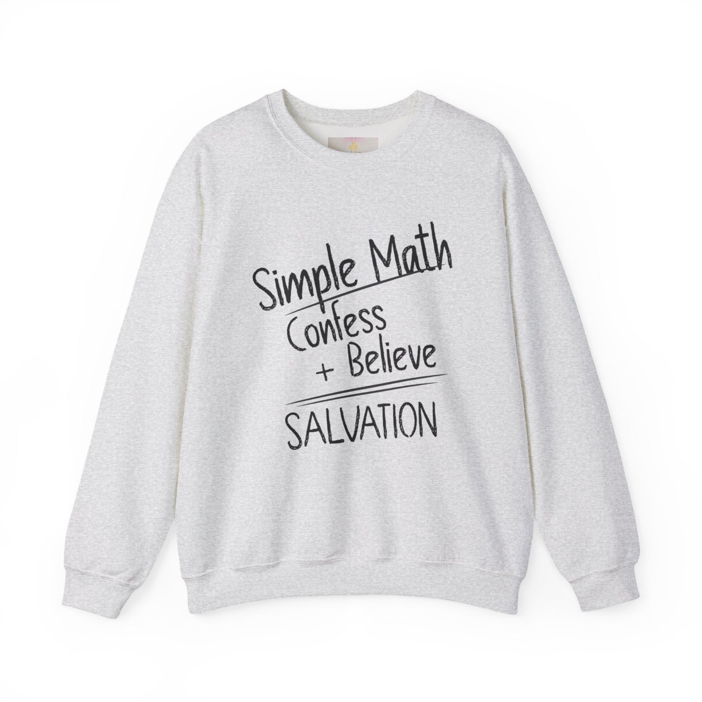 Simple Math Men’s Sweatshirt – Faith Pullover (Black Chalk)