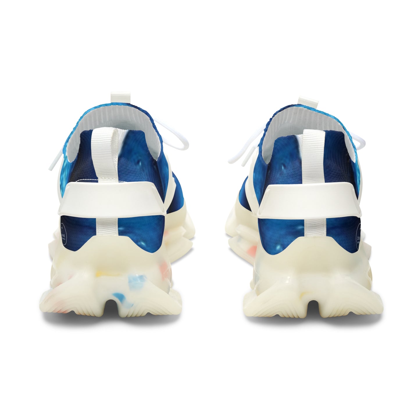 Divine Blue Rose Women's Spiritual Sneakers – Faith-Inspired Comfort