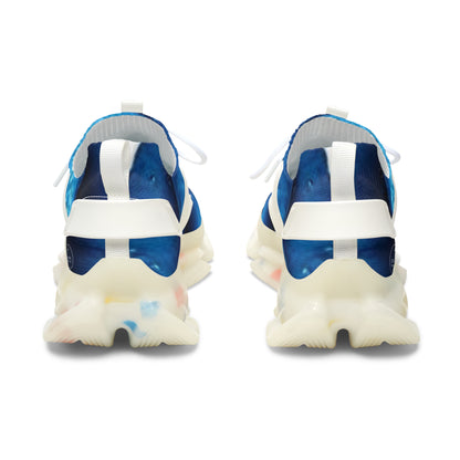 Divine Blue Rose Women's Spiritual Sneakers – Faith-Inspired Comfort