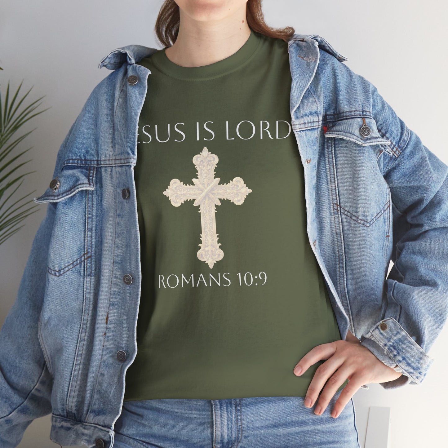 Jesus is Lord - Christian Women's Tee (White Lettering)