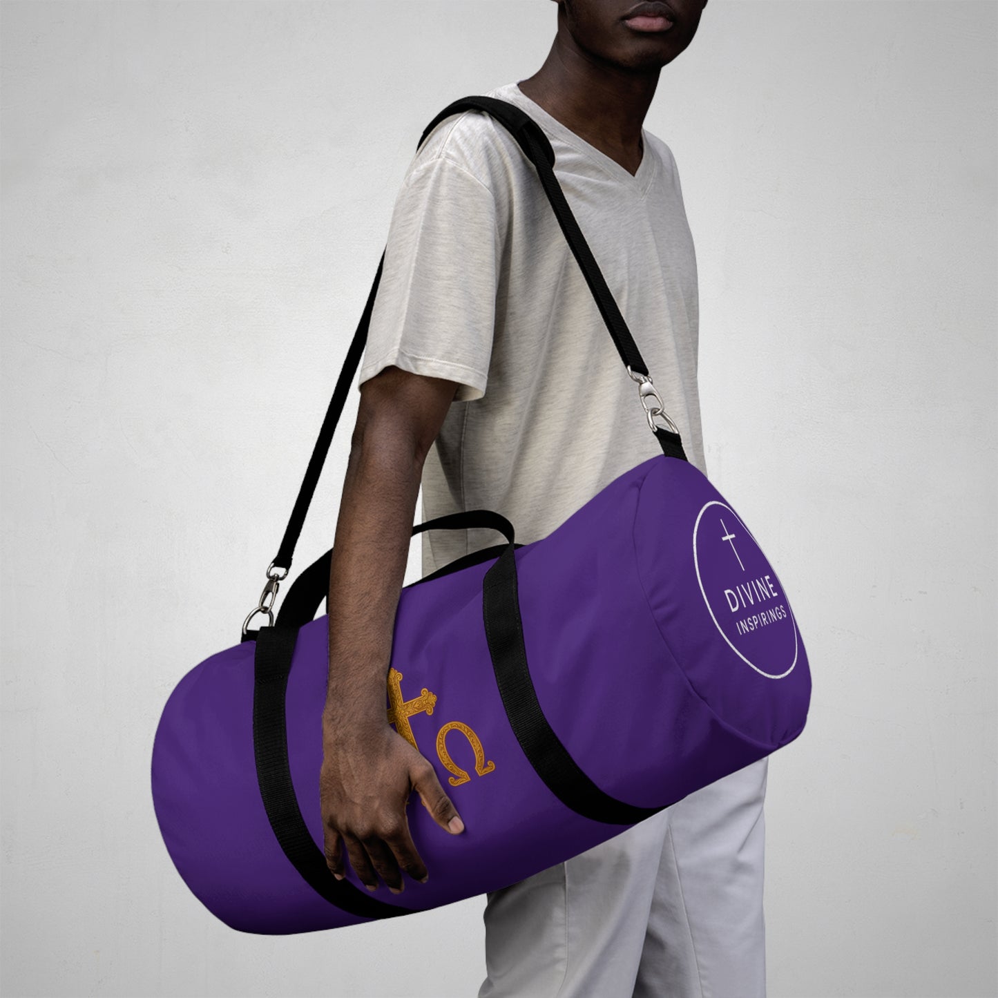 Eternal Victory Duffle Bag in Purple – Alpha & Omega