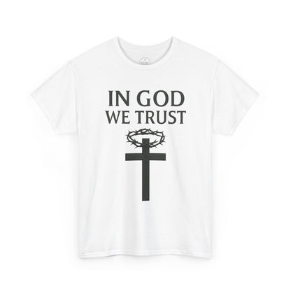 In God We Trust (Crown of Thorns) – Men’s Christian Tee