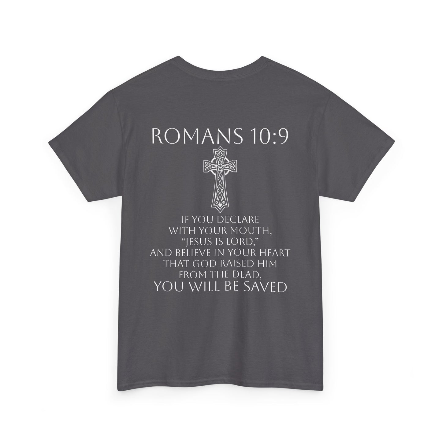 Women's Jesus is Lord Christian T-Shirt – Modern Cross Design (White Lettering)