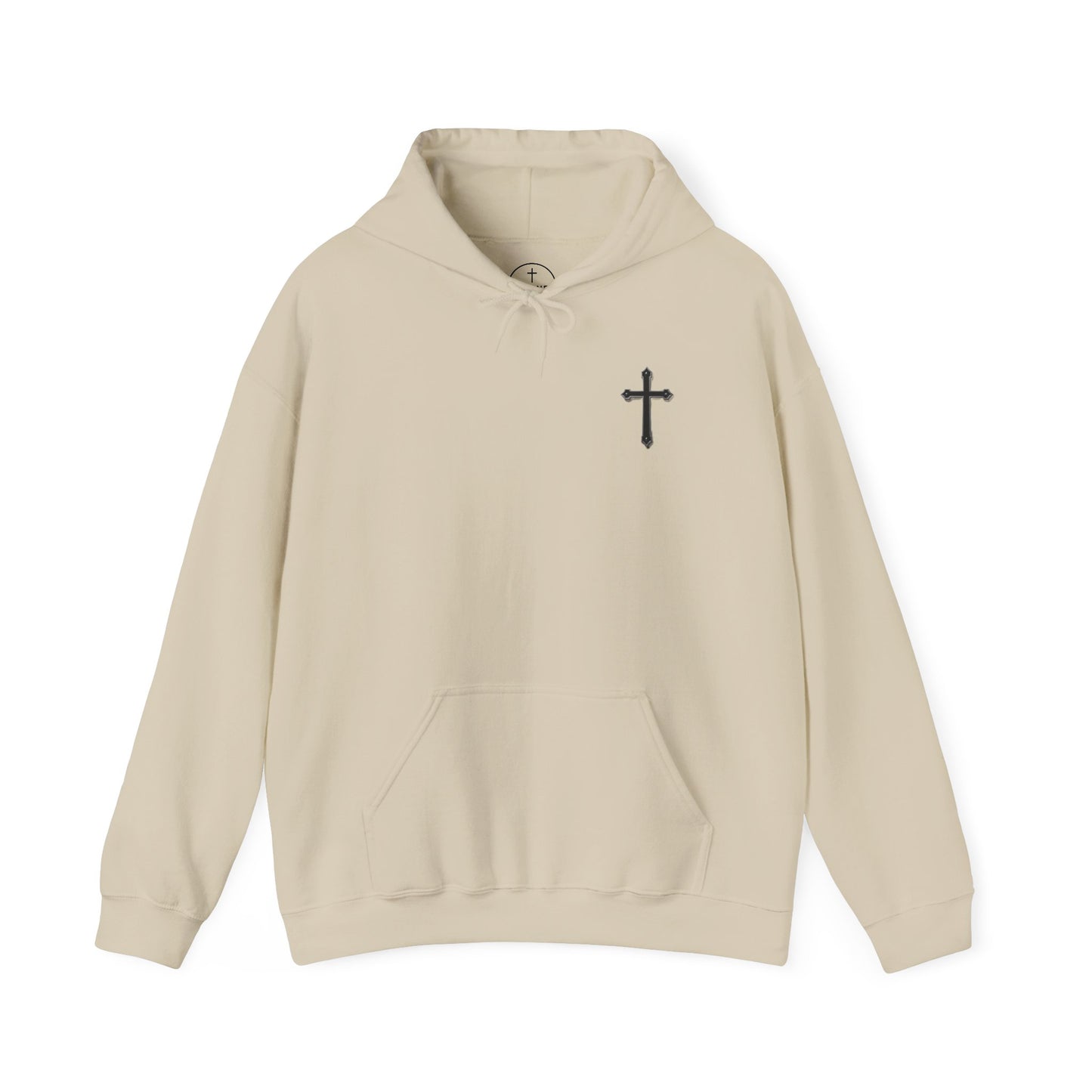 Warrior’s Black Cross Men’s Christian Hoodie