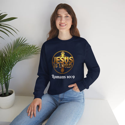 Bold Faith Women’s Sweatshirt – Proclaim Jesus Is Lord & He Is Risen (White Lettering)