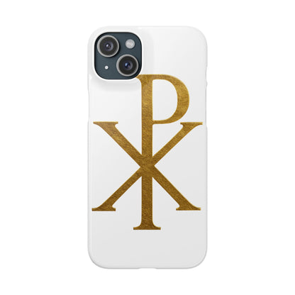 White Chi Rho Snap Case for iPhone – The Way, Truth & Life