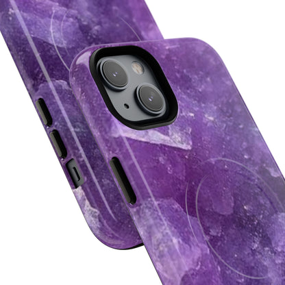 Spiritually Refined – Amethyst Crystal iPhone Magnetic Tough Case