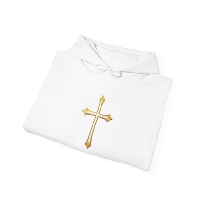 Gold Cross Men's Christian Hoodie
