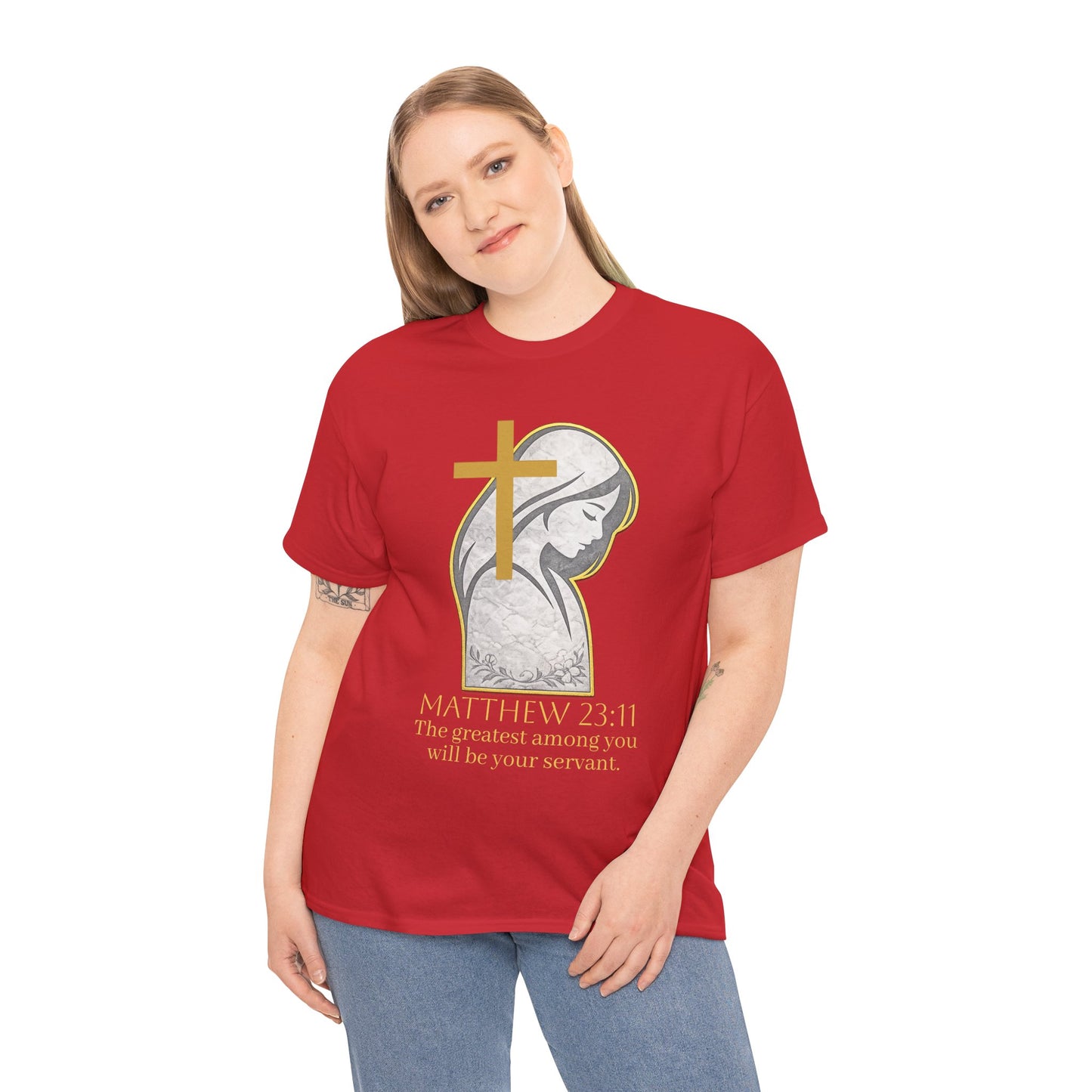 Humble Servant - Women's Christian Tee (Gold Lettering)