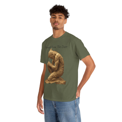 Formed from the Dust | Men’s Christian T-Shirt with Genesis 2:7 (Dark Lettering)