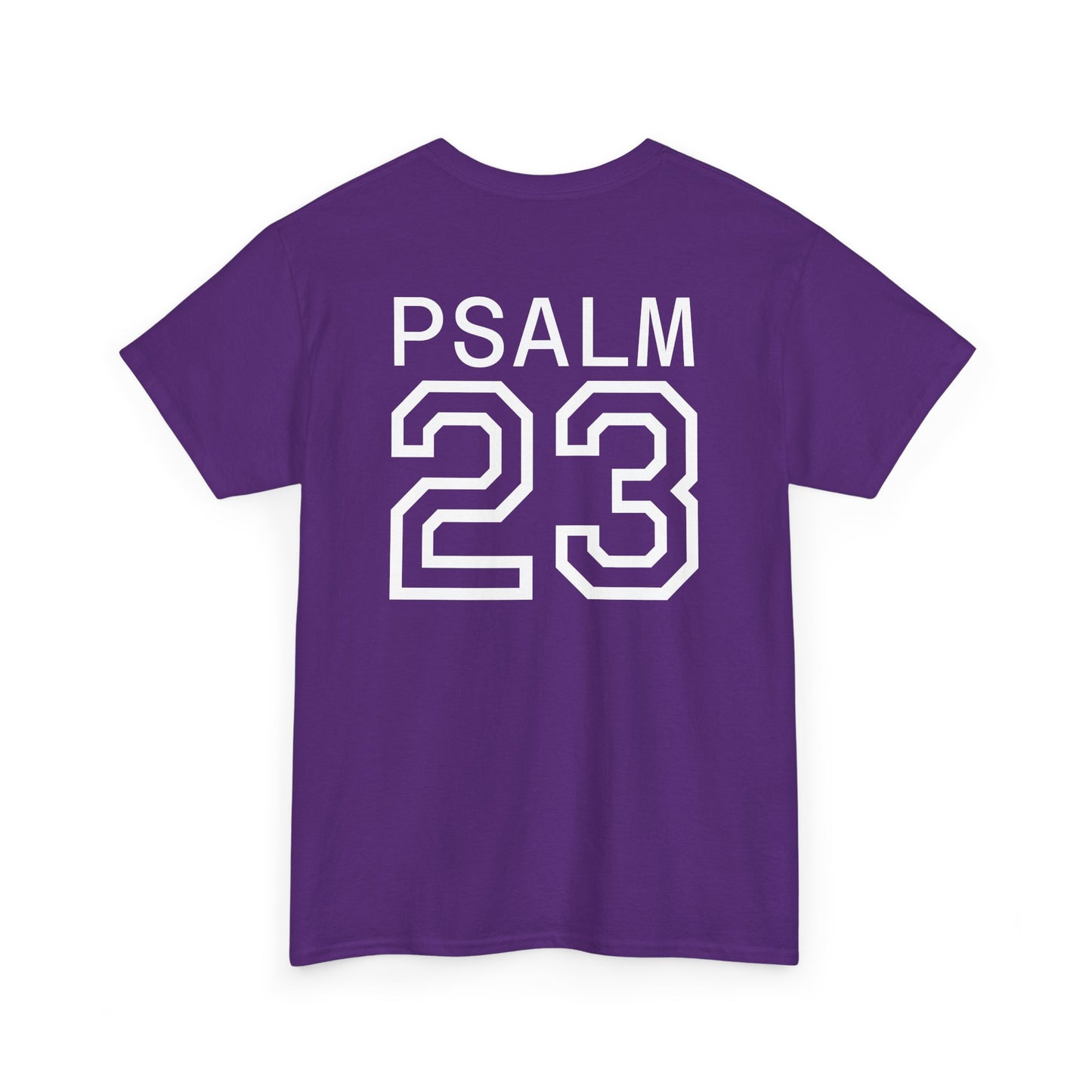 Psalm 23 Men’s T-Shirt – Inspired Sports-Style Shirt (White Numbering)