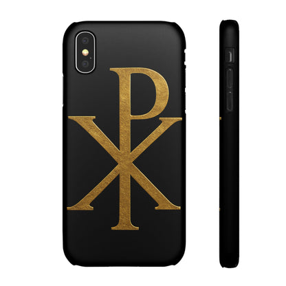 Black Chi Rho Snap Case for iPhone – The Way, Truth & Life