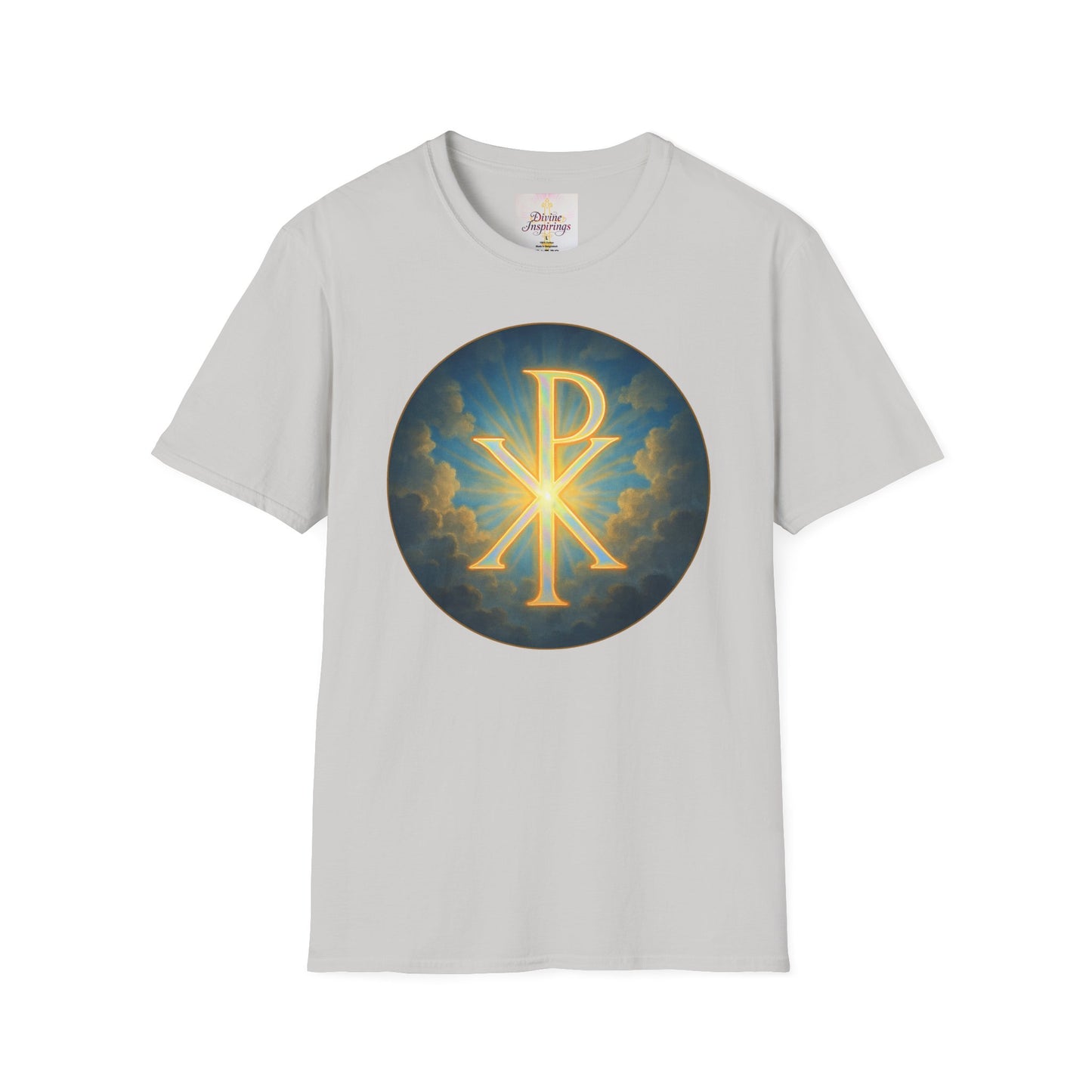Women’s Christian T-Shirt with Chi Rho – Timeless Symbol of Faith Tee