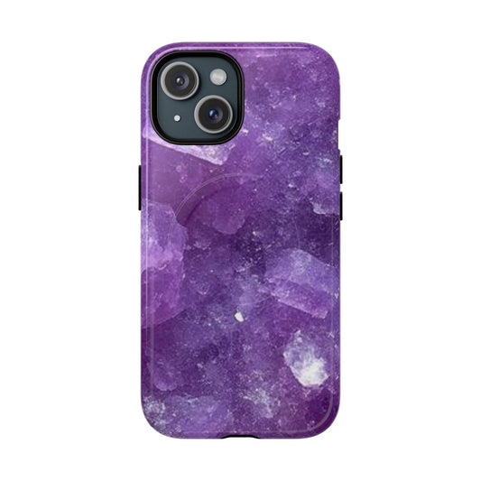 Spiritually Refined – Amethyst Crystal iPhone Magnetic Tough Case