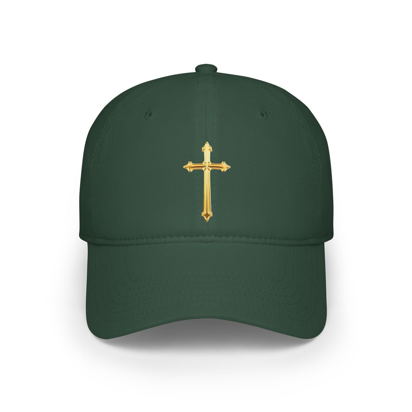 Gold Cross Baseball Cap – Faith-Inspired Adjustable Hat