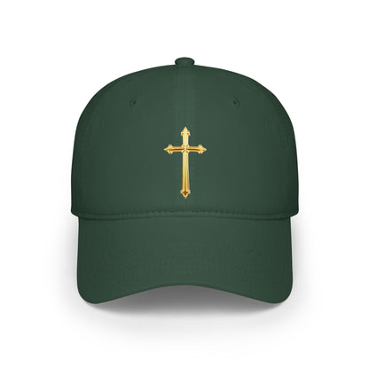 Gold Cross Baseball Cap – Faith-Inspired Adjustable Hat