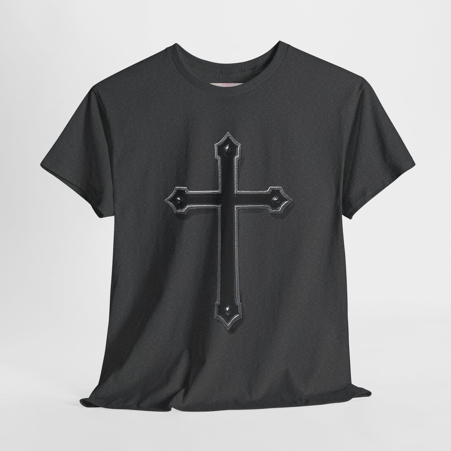 Warrior’s Cross Men’s Christian T-Shirt – Black Cross | Ephesians 6:11