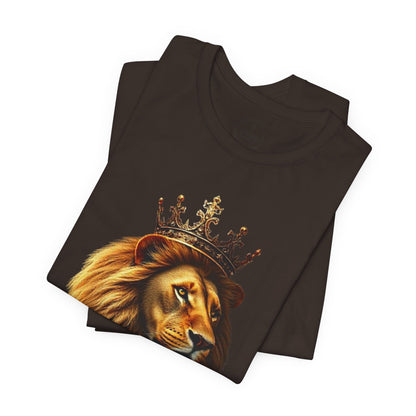 Christ is King Crowned Lion Tee – Inspirational Christian Shirt