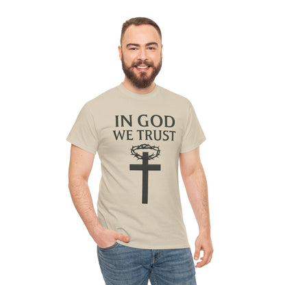 In God We Trust (Crown of Thorns) – Men’s Christian Tee