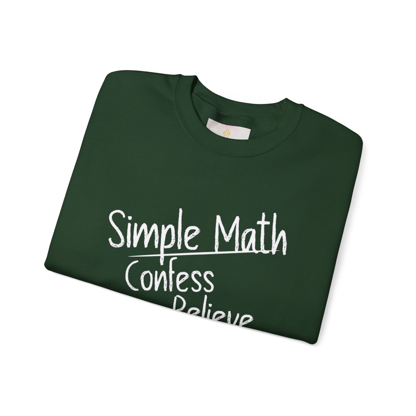 Simple Math Women’s Christian Sweatshirt (White Chalk)