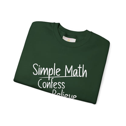 Simple Math Women’s Christian Sweatshirt (White Chalk)
