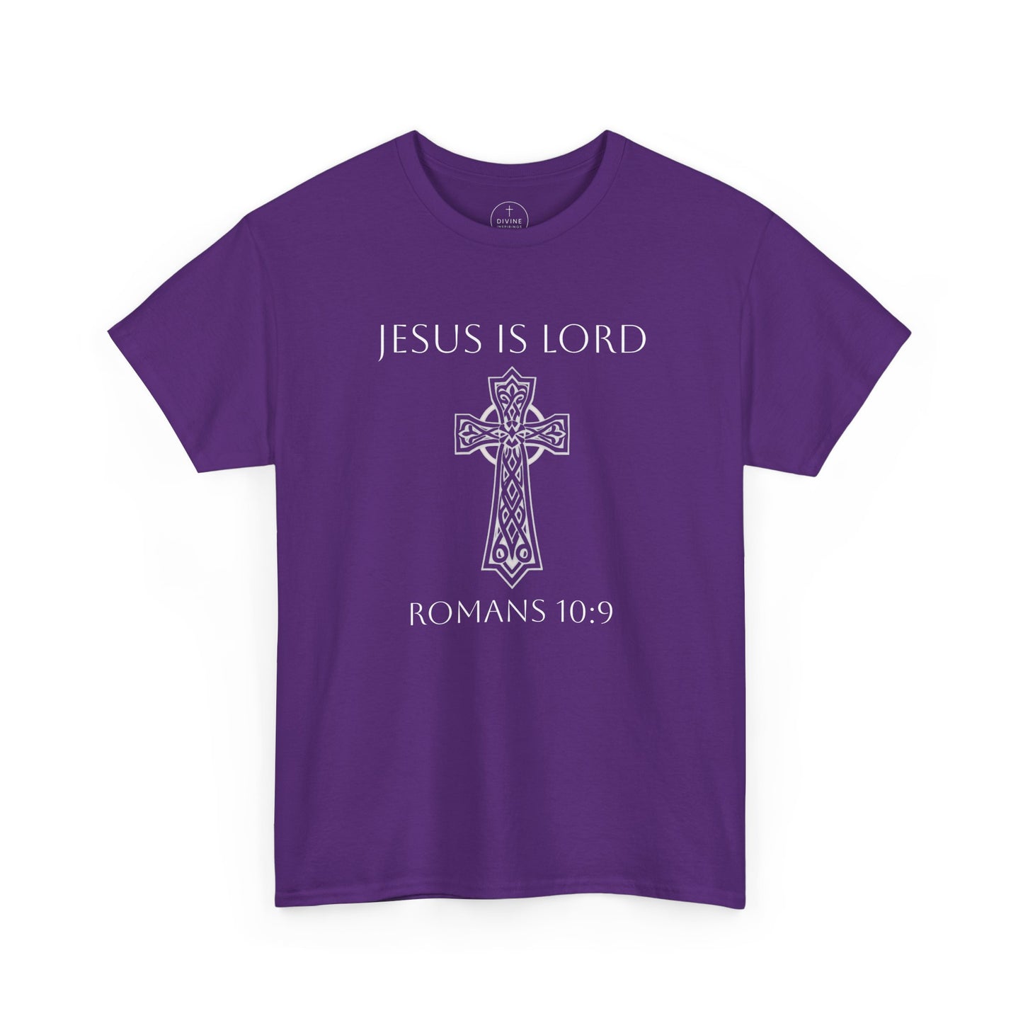 Jesus Is Lord – Men’s Christian Tee (White Lettering)