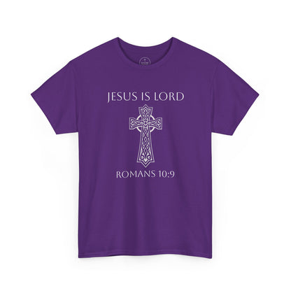 Jesus Is Lord – Men’s Christian Tee (White Lettering)