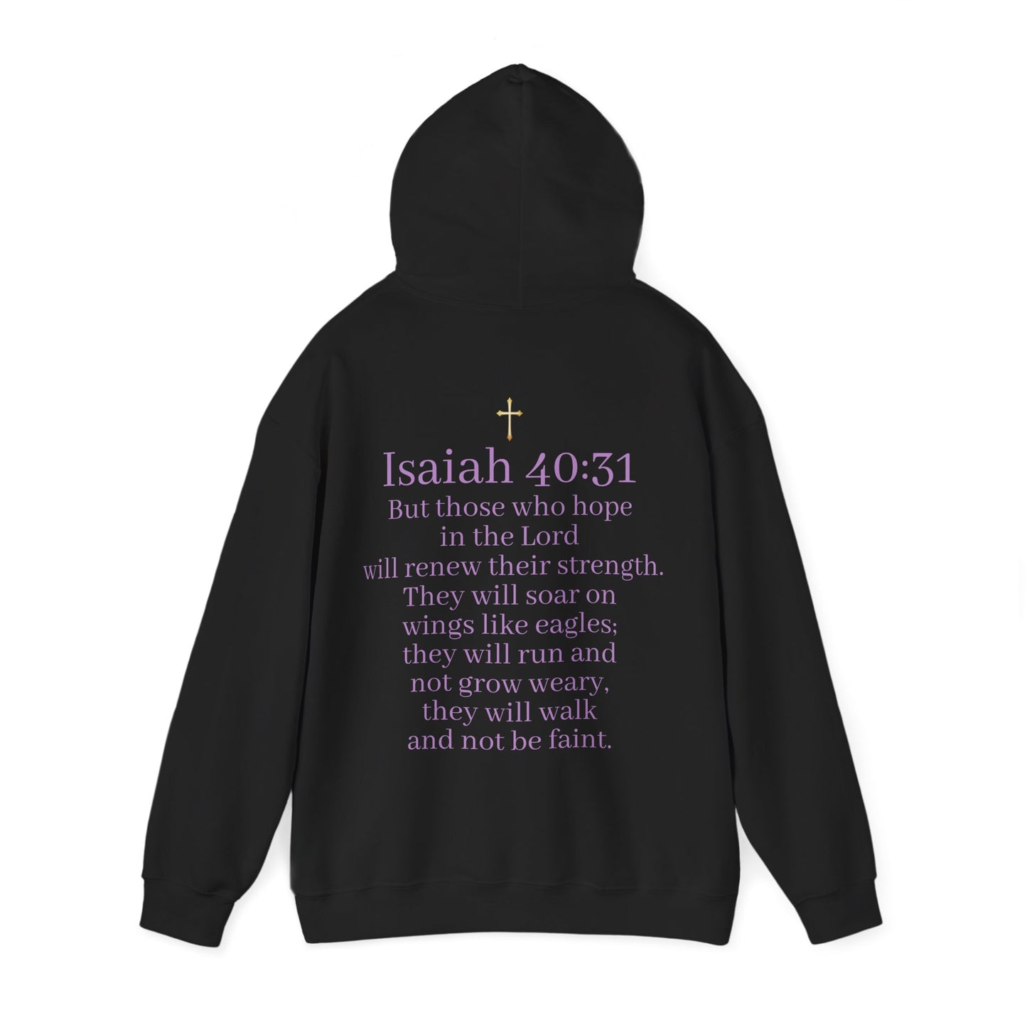 Men’s “Hope” Hoodie – Bold Scripture Pullover | Isaiah 40:31