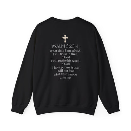 In God We Trust | Men’s Christian Sweatshirt with Scripture Back Print