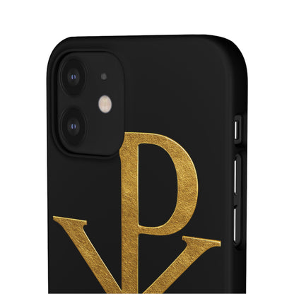Black Chi Rho Snap Case for iPhone – The Way, Truth & Life