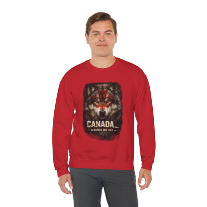 Canada War Paint: Glorious and Free - Men's Sweatshirt