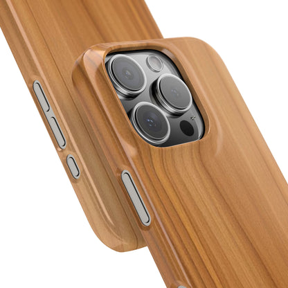 Natural Wood Grain iPhone Snap Case