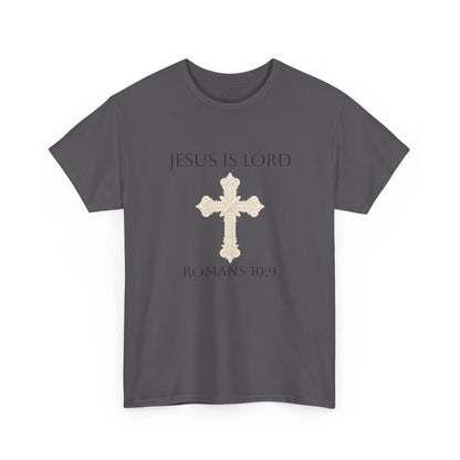 Jesus Is Lord – Men’s  Christian Tee (Dark Lettering)