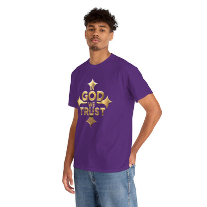 In God We Trust (Gold)- Men's Christian T-Shirt