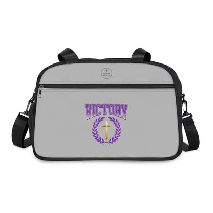 Strength & Victory in Grey – Fitness Bag