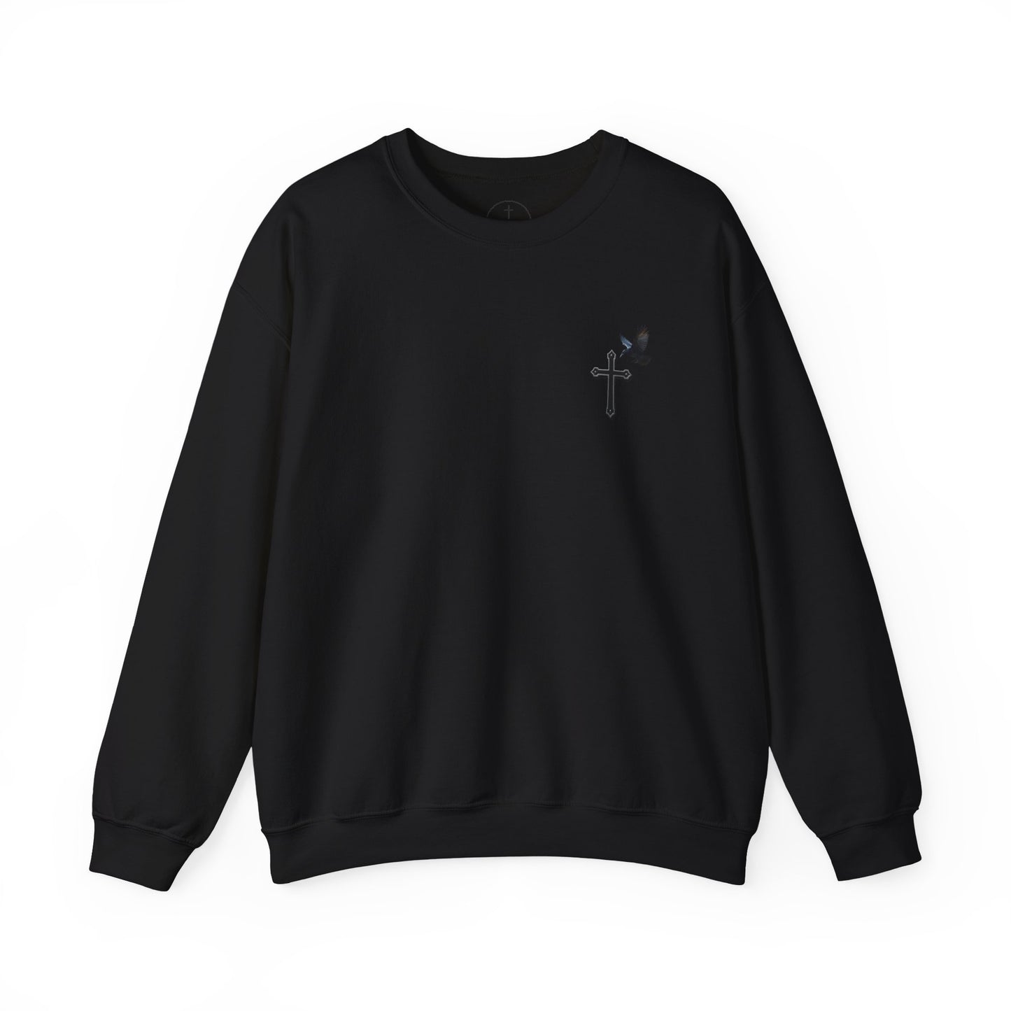 God’s Grace: Cross & Ravens Men's Sweatshirt
