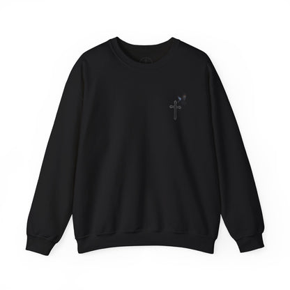 God’s Grace: Cross & Ravens Men's Sweatshirt