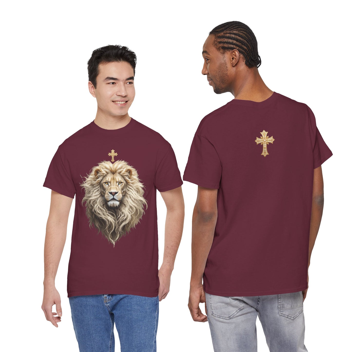 Christ the King (Lion of Judah) — Men's Christian T-Shirt