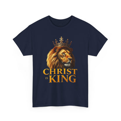 Christ Is King – Lion & Cross Men’s Christian Tee