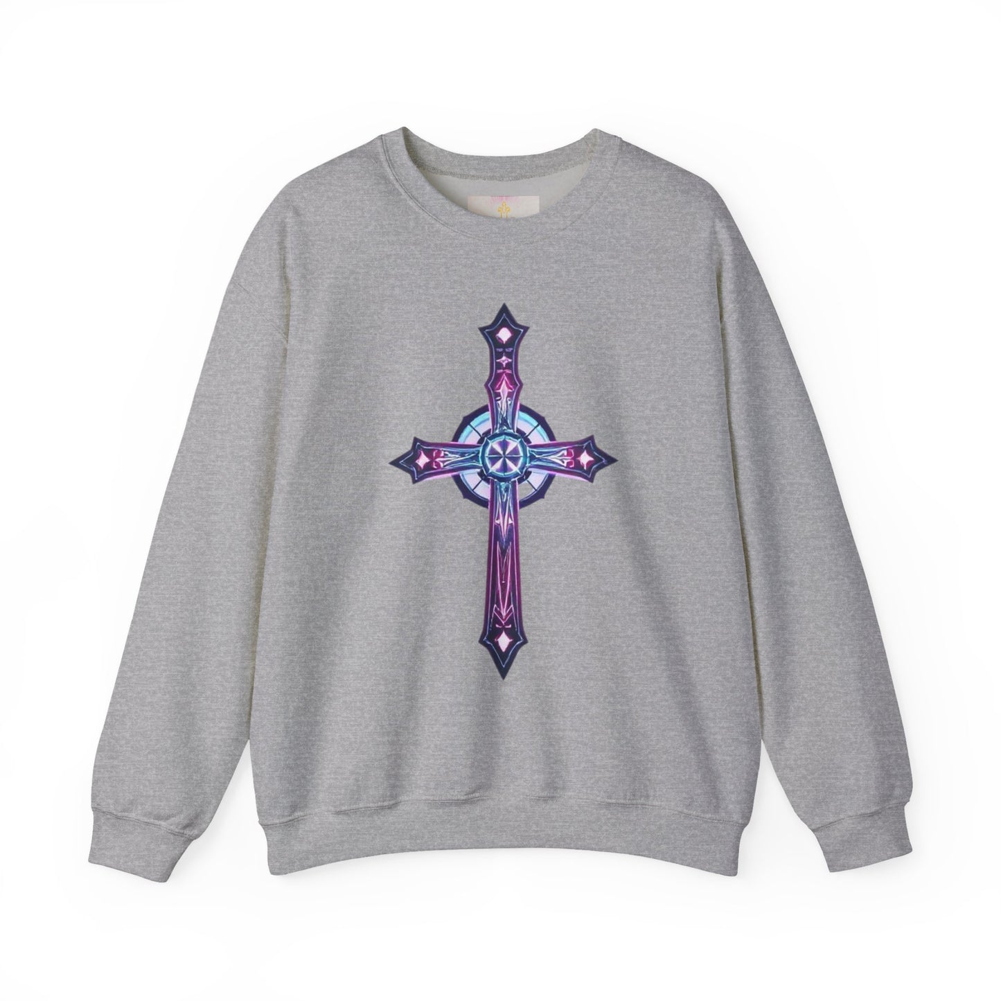 Men’s Christian Sweatshirt – Modern Cross Design for Bold Faith