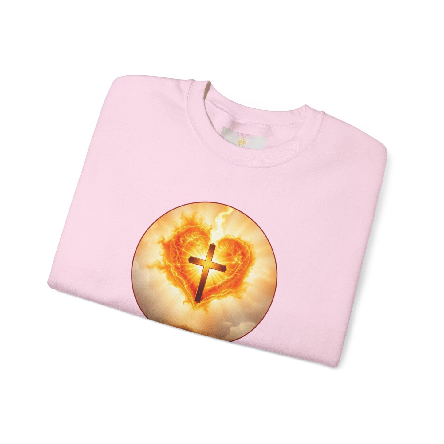 Women’s Sacred Heart Christian Sweatshirt – Symbol of Divine Love Pullover