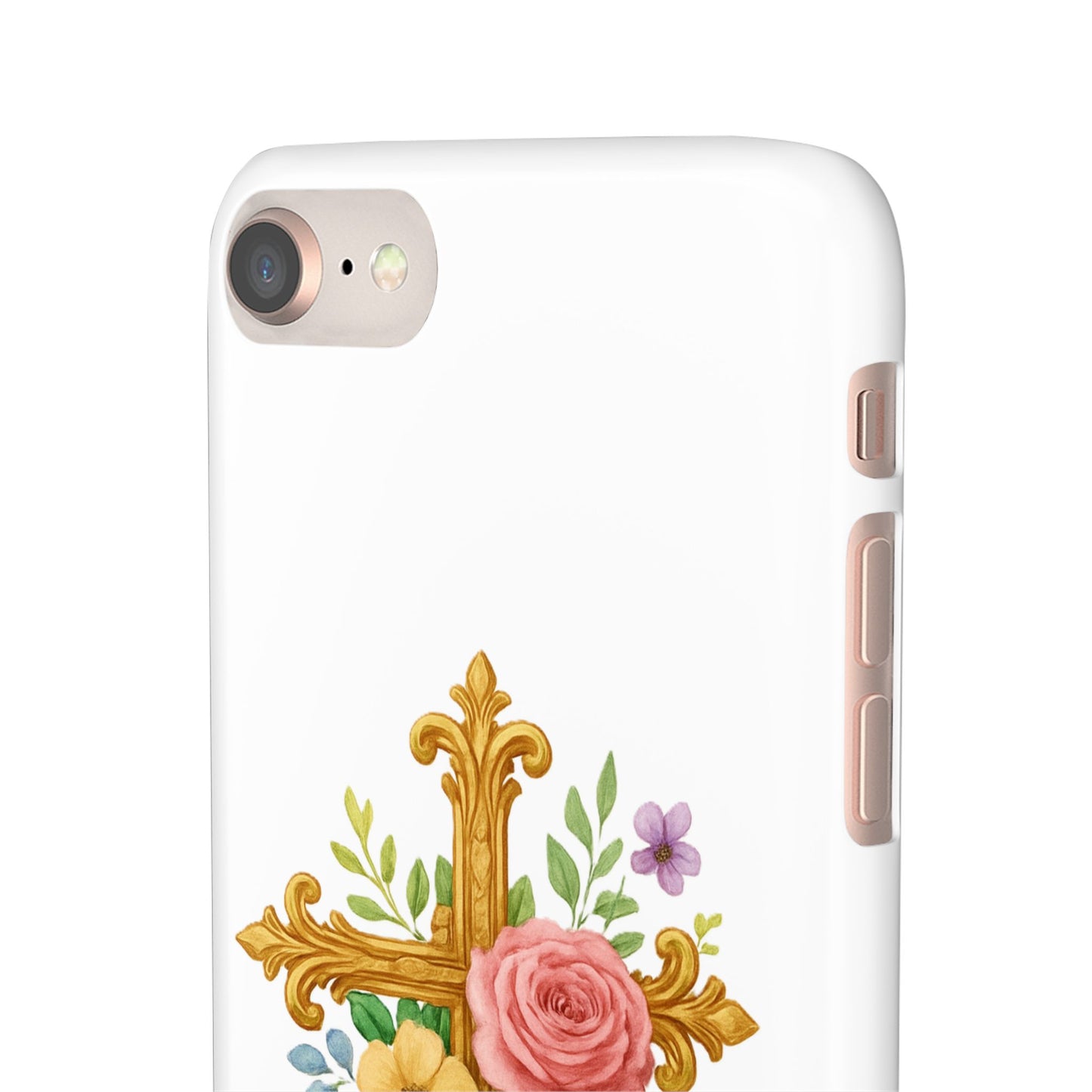 Floral Cross Snap Case for iPhone – Faith in Bloom