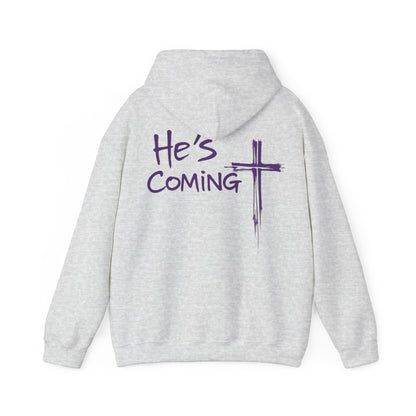 Awaiting Glory – "He's Coming" Women's Christian Hoodie