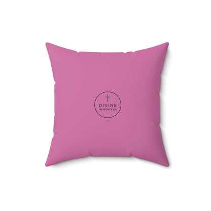 King of Kings in Pink – ‘Jesus is Lord’ Throw Pillow